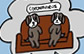 worried dog about coronavirus
